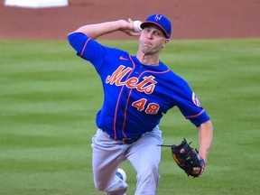 New York Mets starting pitcher Jacob deGrom (Photo by Eric Espada/Getty Images)