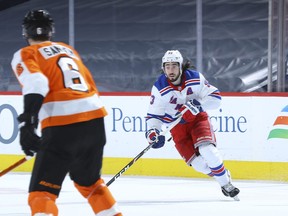 Mika Zibanejad  of the New York Rangers has feasted against Travis Sanheim and the Philadelphia Flyers om their previous two meetings before Saturday, much to the delight, and relief, of his fantasy owners.