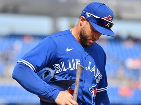 George Springer's status for the Blue Jays' opening series against the Yankees is up in the air.