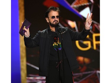 Ringo Starr speaks onstage during the 63rd Annual GRAMMY Awards at Los Angeles Convention Center on March 14, 2021.