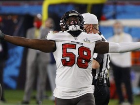 The defending Super Bowl champion Tampa Bay Buccaneers on Monday re-signed their most impactful pending free agent, premier edge rusher Shaquil Barrett. Reuters