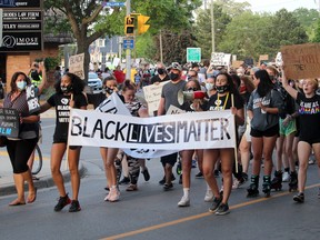 In this file photo, hundreds of people participated in the Chatham-Kent Supports: Black Lives Matter march held June 5, 2020 in Chatham, Ont.