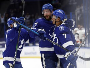 Heading into Wednesday's games, the Tampa Bay Lightning sat atop the NHL standings with 50 points.