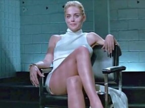 Sharon Stone in "Basic Instinct".