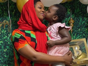 Bernice Nantanda Wamala is seen here with her mom Maurine Mirembe. The three-year-old girl became ill on Sunday, March 7, 2021 after a sleepover at her best friendÕs Scarborough apartment and died a few hours later in hospital. Her three-year-old friend also got sick but survived.