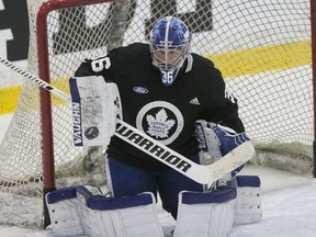 Head coach Sheldon Keefe is reasonably sure that hurting goalie Jack Campbell (pictured) will be able to start against the Winnipeg Jets on Wednesday night.