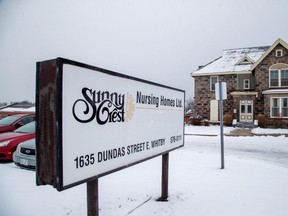 Sunnycrest Nursing Home in Whitby, Ontario, Canada December 9, 2020.