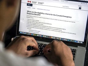 Canada Emergency Response Benefit webpage