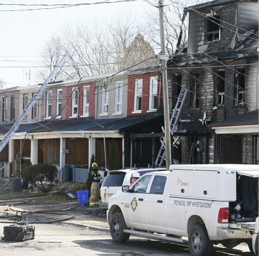 Fatal fire on Olive Ave in Oshawa on Monday March 22, 2021. Veronica Henri/Toronto Sun/Postmedia Network