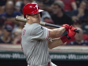 Philadelphia Phillies catcher J.T. Realmuto (AP Photo/Phil Long)