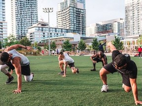 Trainers at Toronto fitness clubs such as Fit Factory Toronto will be offering outdoor classes on Monday.