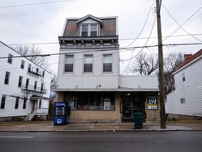 The convenience store where Da'Shawn Tye was shot is seen in Cincinnati, Ohio, January 26, 2021.