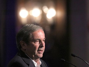 David MacNaughton, Canadian Ambassador to the United States, speaks during a session at the 2018 Global Business Forum held at the Fairmount Banff Springs in Banff, Alta. on Thursday, Sept. 27, 2018.