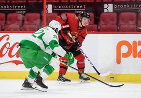 Senators forward Ryan Dzingel could be on the move again, but Ottawa fans shouldn’t expect the same return the club got for him a couple of years ago when it first traded him. GETTY IMAGES