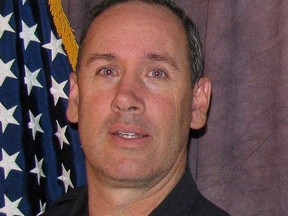 This undated handout photo courtesy of Boulder Police Department shows officer Eric Talley who lost his life responding to a shooting at the King Soopers grocery store in Boulder, Colorado on March 22, 2021. 

The shooter is being held in custody and was injured, said Michael Dougherty, district attorney for Boulder County, located 30 miles (50 kilometers) northwest of the state capital Denver. (Photo by - / Boulder Police Department / AFP) / RESTRICTED TO EDITORIAL USE - MANDATORY CREDIT "AFP PHOTO / Boulder Police Department " - NO MARKETING - NO ADVERTISING CAMPAIGNS - DISTRIBUTED AS A SERVICE TO CLIENTS (Photo by -/Boulder Police Department/AFP via Getty Images)