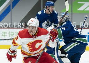 Could the Calgary Flames contemplate trading high-scoring winger Johnny Gaudreau? THE CANADIAN PRESS