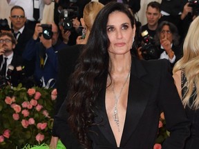 Demi Moore arrives for the 2019 Met Gala at the Metropolitan Museum of Art on May 6, 2019, in New York.