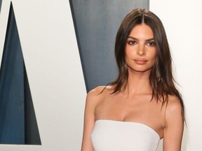 Emily Ratajkowski attends the 2020 Vanity Fair Oscar Party following the 92nd Oscars at The Wallis Annenberg Center for the Performing Arts in Beverly Hills on Feb. 9, 2020.
