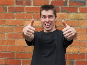 Man with a bogan.