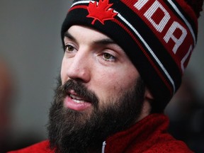 Canadian short track speed skater Charles Hamelin.