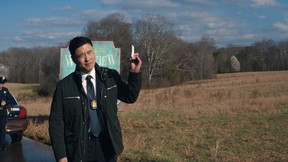 Randall Park returned as Jimmy Woo from the Ant-Man series in WandaVision.