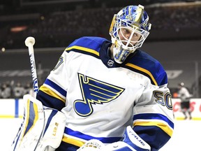 The Blues have signed goalie Jordan Binnington to a six-year contract extension on Thursday, March 11, 2021.