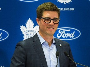Maple Leafs general manager Kyle Dubas.