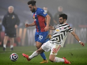 Bruno Fernandes (right), and Manchester united take on crosstown rivals Manchester City  Sunday. Getty images