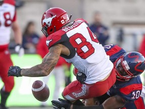 Linebacker Hénoc Muamba (right), the CFL’s top Canadian in 2019, adds another high-end player the Argos have acquired this off-season. John Mahoney/Postmedia Network