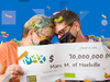 Marc Meilleur and his wife, Dorothy-Ann, celebrate his $70-million Lotto Max win in a virtual ceremony.