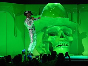 In this file photo taken on January 26, 2020, Lil Nas X performs onstage during the 62nd Annual Grammy Awards in Los Angeles.