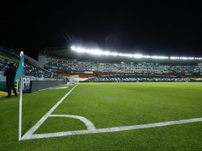 General view of Leon Stadium, home of Club Leon, in Leon, Mexico.