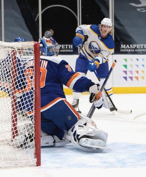 Veteran Sabres centre Eric Staal would add some much-needed depth down the middle for the Canadiens. GETTY IMAGES