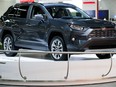 The 2019 Toyota Rav4 is unveilled at the 2018 Edmonton Motorshow, in Edmonton Wednesday April 11, 2018.