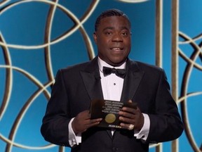 Tracy Morgan in this handout screen grab from the 78th Annual Golden Globe Awards in Beverly Hills, Calif., Feb. 28, 2021.