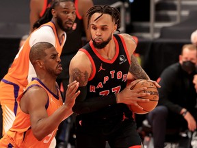 Gary Trent Jr. made his debut with the Raptors on Friday.