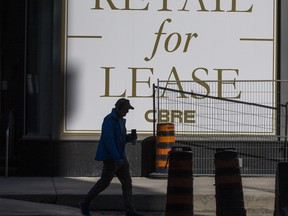 Space for lease in the Yorkville neighbourhood on Avenue Rd. in Toronto, Ont.  on Tuesday March 9, 2021. Ernest Doroszuk/Toronto Sun/Postmedia