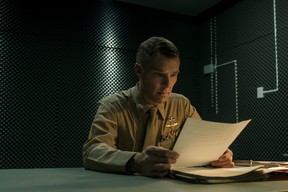 Benedict Cumberbatch in a scene from The Mauritanian.
