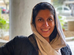 British-Iranian aid worker Nazanin Zaghari-Ratcliffe poses for a photo after she was released from house arrest in Tehran, Iran March 7, 2021.