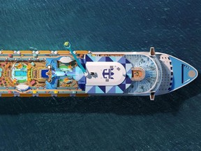 Aerial View of Odyssey of the Seas.