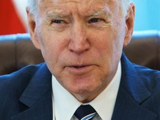 US President Joe Biden speaks before he signs the American Rescue Plan on March 11, 2021, in the Oval Office of the White House in Washington, DC.