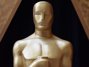 In this file photo an Oscar statue is unveiled on the eve of the 90th Academy Awards Ceremony "The Oscars" on March 3, 2018 in Hollywood, California.