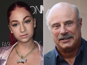 Bhad Bhabie and Dr. Phil are pictured in file photos.