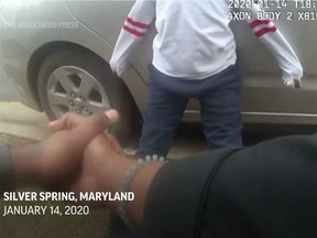 Body camera video released by Montgomery County Police shows a police officer's exchange with a five-year-old boy who ran away from school in January.