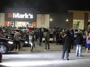 Durham Regional Police said some 300 people gathered for a car enthusiast meet-up in Oshawa Wednesday night, but dispersed when police arrived.