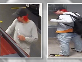 Hamilton cops want to know who this man is. He is a suspect in a robbery.