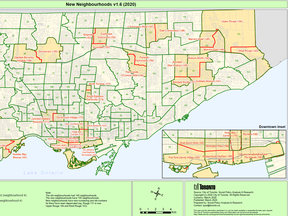The city is redesigning its 140 neighbourhoods and forming a total of 158 new boundaries.