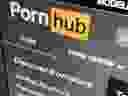 The Pornhub website is shown on a computer screen in Toronto on Wednesday, Dec. 16, 2020. 