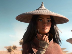 Raya (voiced by Kelly Marie Tran) in Disney's "Rayna and Last Dragon."