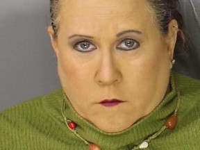 Rafaella Spone, 50, faces harassment charges.